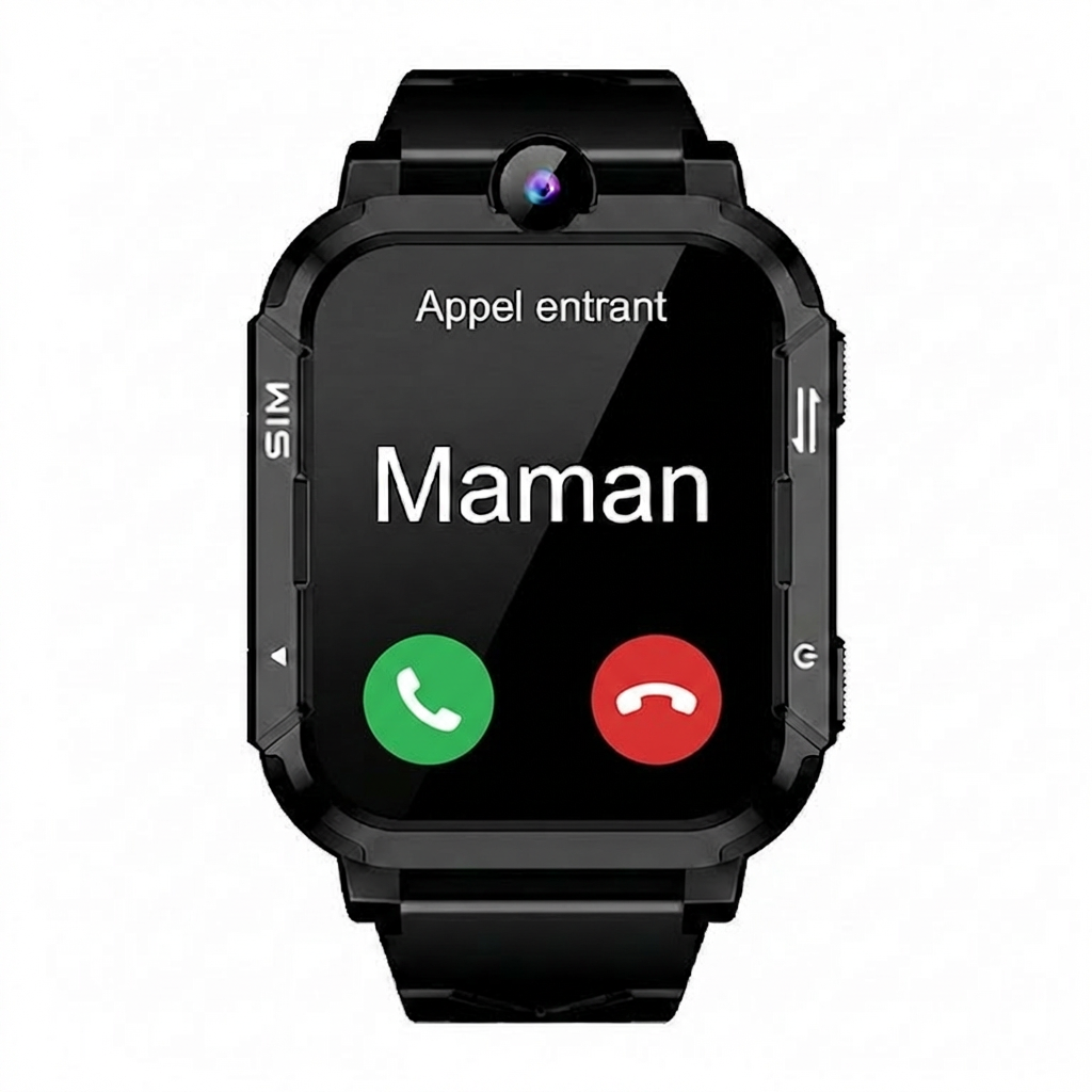 Montre Connectée Fille/Garçon 4G, GPS+LBS+WiFi 5-16 Ans ADM
