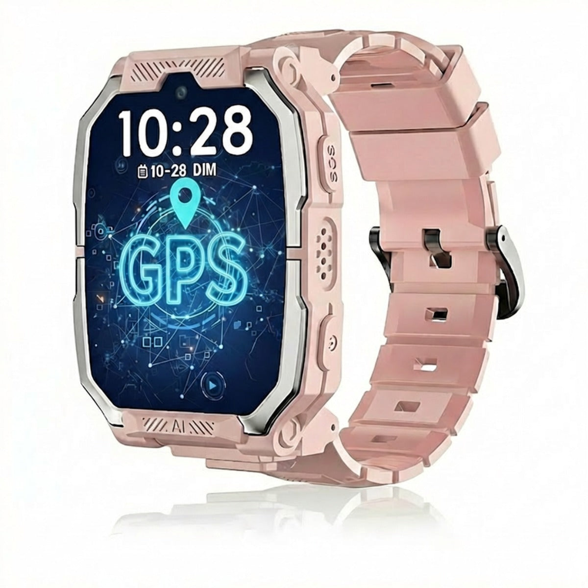 Montre Connectée Fille/Garçon 4G, GPS+LBS+WiFi 5-14 Ans avec Caméra 360° ISQ